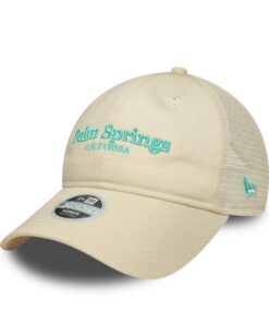 New Era 9Twenty Femme Trucker Cap - Chapeau de travailleur femme Palm Springs Beige