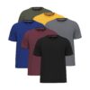 SoftSpun Lot de 6 t-shirts 100 % coton pour homme | Meilleure qualité T-shirts unis à col rond pour homme OEKO-TEX STAND