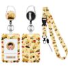 Cordon Hifot avec porte-cartes rétractable pour infirmières, femmes et enfants | Clip de ceinture enrouleur badge détach
