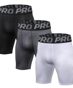 LNFINTDO Court Collant Homme à Séchage Rapide et Respirant Short de Compression Lots de 3 Fitness Anti-Frottement Runnin