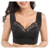 Générique Brassière Femme Sexy Noir Anti Affaissement Push Up Dentelle Sport Sans Armature