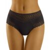 Wolbar Femme Slip Dentelle Ajourée Taille Haute en Coton Bio Séduisant pour la Nuit WB416