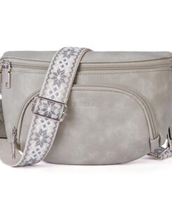 Sac à bandoulière tendance pour femme en cuir végétalien, poche poitrine avec blocage RFID, sangle am