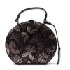 LAURA VITA 2909 - Pochette femme argentée - Grande capacité - Idéale pour le travail - 5,5x18x22 cm