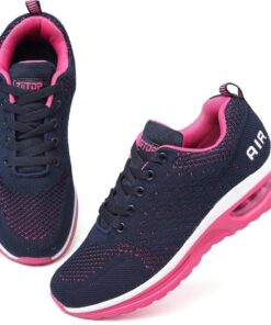 Ziitop Chaussures de Sports Femme à Coulisses d'Air Respirantes pour Marche et Course Outdoor Jogging Fitness