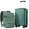 COOLIFE Valise Cabine Rigide TSA 55x35x20 et Bagage Main Recyclé pour Voyages Ryanair
