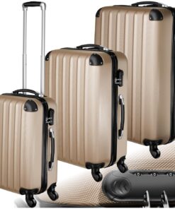 Valises TecTake Maternité 3 TaillesABS Cadenas Poignées télescopiques Voyage