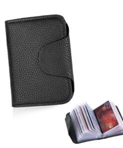 Porte-Carte Credit BIVOFU pour Hommes et Femmes, Cuir Élégant avec 24 Fentes, Organisateur Compact Protège-Vos Cartes So