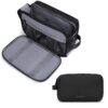 Bagsmart Accessoires de Toilette Homme Voyage Imperméable Double Fermeture Éclair Noir M Bagsmart Sac de Rasage Homme Vo