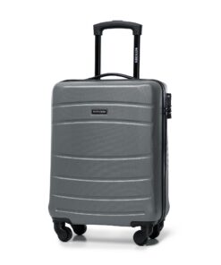 Valise de voyage WITTCHEN rigide ABS 4 roulettes Globe Line pour voyageCabineSerrure à combinaisonPoignée télescopiqueVa