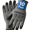 ZWERKZEUG Gants de travail robustes et confortables pour homme et femme - Gants de jardinage - Gants de mécanicien - Rev