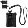 VULKIT Petit Portefeuille Minimaliste Résistant à l'Eau Noir