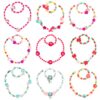 Joëls en bijoux en arc-en-ciel pour fillettes:Hifot Collier et Bracelet Set Licorne Sirène Flamant Papillon, Cadeaux de