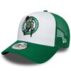 New Era A-Frame Mesh Trucker Cap - Celtics Sidepatch Cap pour Supporters des Celtics de Boston - Fonctionnelle pour tout