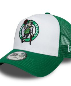 New Era A-Frame Mesh Trucker Cap - Celtics Sidepatch Cap pour Supporters des Celtics de Boston - Fonctionnelle pour tout