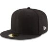 New Era 59Fifty Fitted Cap Noir Élégant et Polyvalent Cap Nouvelle Édition