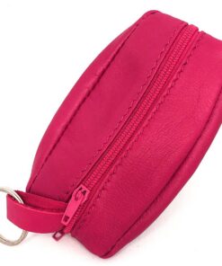 Charmoni Portefeuille Homme Rose Cuir Véritable Haute Qualité pour Poches Pantalon ou Veste