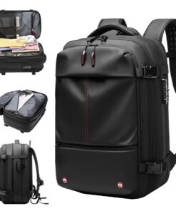 Sacquage à Vide Hemore 60L Extensible pour Voyage avec Compression Rembourré et Serrure Imperméable
