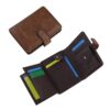 Feelorna Portefeuille pour homme en cuir synthétique - Grande capacité - Étui pour cartes de crédit avec compartiments -
