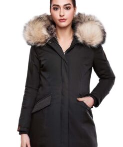 Navahoo B669 Parka d'hiver chaude pour femmes en fourrure synthétique - isolation élevée - idéale pour le froid - chaud
