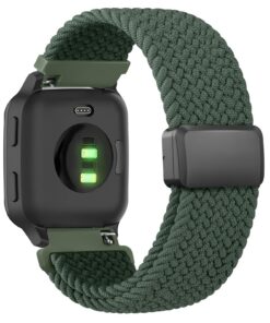 Bracelet VancleCompatible pour Garmin Venu/Venu Sq 2, Magnétique Elastique pour Garmin Vivoactive 3/Venu Femme Homme, Ha