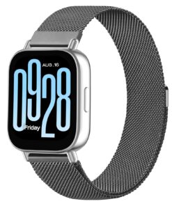 Wanme Métal Bracelet Pour Xiaomi Redmi Watch 5 Active / Redmi Watch 5 Lite Réglable En Acier Inoxydable - 22mm Wanme Bra