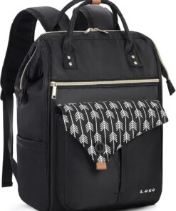 Lekesky Sac à dos pour ordinateur portable pour dames 15,6 pouces | Sac scolaire imperméable | Daypack pour travail et v