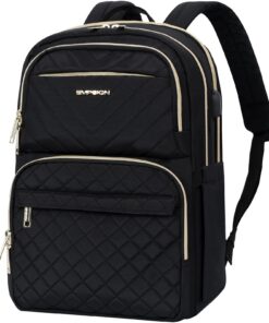EMPSIGN Sac à dos professionnel 15.6" pour ordinateur portable, sac de voyage muni de coussinets anti-choc, idéal pour l