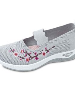 PINTUTU Chaussures de marche femme - Confortable et orthopédique | Chaussures de tennis mesh respirantes | À coussin amo