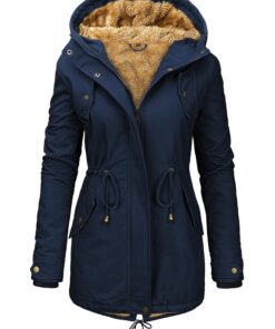 Manteau Hiver Chaud Vancavoo Femme Parka Blouson Veste Polaire Global Recycled Standard Capuche Zippée Casual