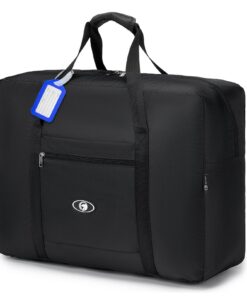 BAGZY Cabine Sac Voyage Ryanair Polyt.Stderr-Noir 55x40x20cm Lufthansa Org.Transp-Noir 45L Sacs de Sport Femme Homme