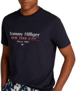 Tommy Hilfiger T-Shirtprintemps/été Homme Modèle Élégant Polyester Washable