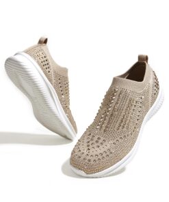 LUCKY STEP Chaussures de Course Respirantes et Étincelantes pour Femmes Paillettes