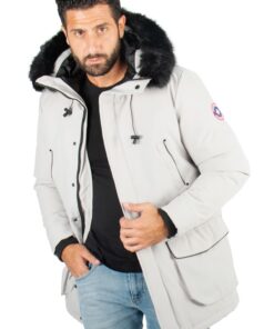 Paragoose Doudoune d'Hiver Homme - Imperméable Mi Longue Chaude Résistante au Froid