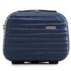 Valise cosmétique WITTCHEN Groove Line Bleu Marine Air France Bagage à Main Trousse de Toilette Femme