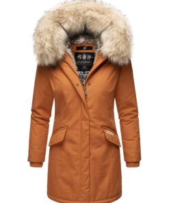 Navahoo B669 Parka d'hiver chaude pour femme en fourrure synthétique douillette et imperméable pour ski et randonnée, pr