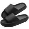 Claquettes AMZHOTER Homme Femme Confortables Antidérapantes Noir Rose
