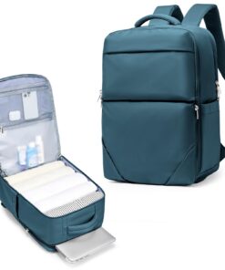 Sac À Dos Voyage Ryanair Wizzair 40x20x25 Bleu Paon pour Courtes Excursions