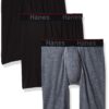 Hanes Total Support Pouch Men's Boxer Brief Underwear, Anti-Chafing, Moisture-Wicking Odor Control, 3-Pack Élégant et Co