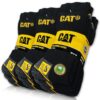 Caterpillar CAT® Real Work Socks pour homme et femme - Lot de 9 paires de chaussettes de travail confortables et résista