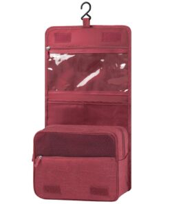 Trousse de Toilette Pliable AIQInu Multifonction pour Hommes et Femmes, Imperméable et Organisateur de Voyage avec Croch