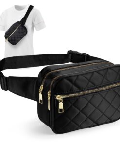 Jueachy Sac Banane Femme Élégant Grand Sac Bandoulière pour Femme avec Sangle Réglable - Parfaite pour Shopping, Randonn