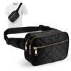 Jueachy Sac Banane Femme Élégant Grand Sac Bandoulière pour Femme avec Sangle Réglable - Parfaite pour Shopping, Randonn
