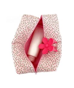 Trousse de maquillage Aucuu matelassée grande capacité femme voyage florale