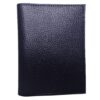Charmoni Portefeuille Homme en Croute de Cuir - Grande Capacité - Bleu Foncé
