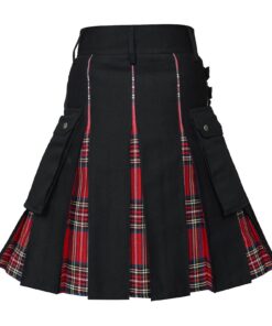 Kilt traditionnel écossais hommes Mode utilitaire plissé Écosse Jupe classique retrospectif Ecose hommes