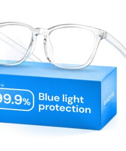 High Tech Lunettes de blocage de la lumière bleue - Fake Eyeglasses à la mode, lunettes de jeu pour ordinateur anti-UV,