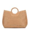 WITTCHEN Sac cabas en cuir écologique pour femme | design à découpes géométriques | format A4 fourre-tout