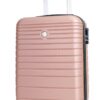 VIDÉOsince1995 - Valise Rigide VR611B Double Rapport Qualité/Prix Or Rose S-CABINE-34L-2,5kg-35x20x55cm