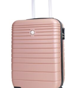 VIDÉOsince1995 - Valise Rigide VR611B Double Rapport Qualité/Prix Or Rose S-CABINE-34L-2,5kg-35x20x55cm